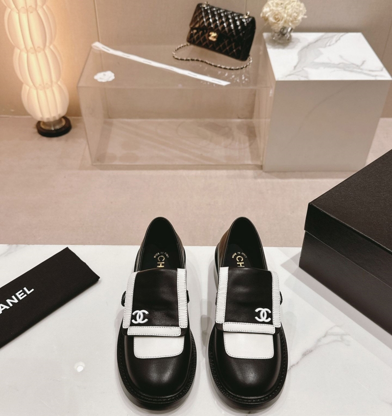 Ch*el leather shoes